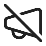 Megaphone Off SVG Icon